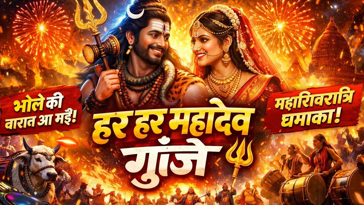 Har Har Mahadev Goonje | Mahadev Vivah DJ Song 2026 | Mahashivratri Special Bhole Ki Baraat