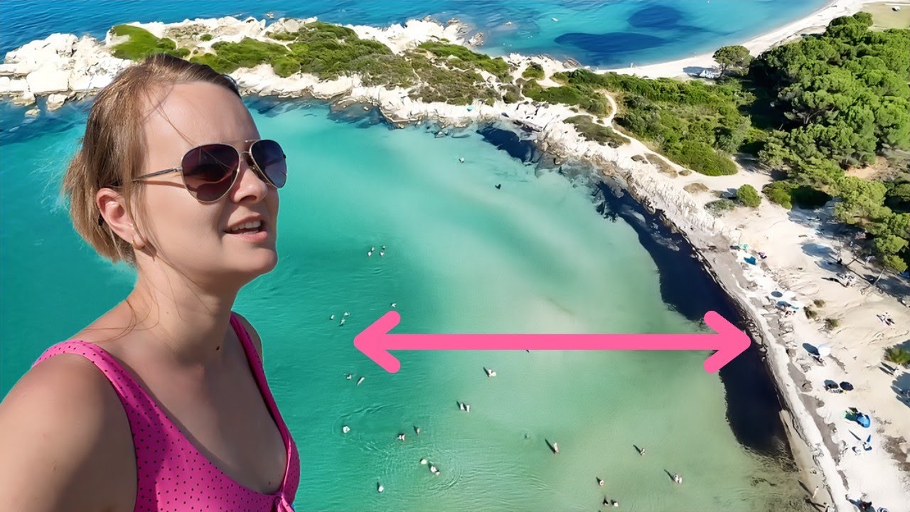 GRECIA: Plaja din Sithonia cu intrare in mare EXTREM de lina! E PARADISUL copiilor!