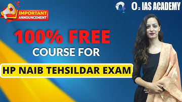 HP Naib Tehsildar Free Course - Important Information - HP NT Exam Free Coaching
