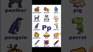 Words from P with pictures #learneasy📚