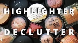 HIGHLIGHTER DECLUTTER | Going Through My Older/Under-used Highlighters