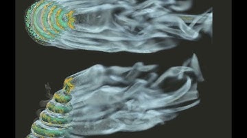FSI of Conical Spring-Tree at Re = 5000