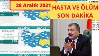 Son dakika: 28 Aralık Bugünkü vaka sayısı | Korona virüs vaka sayıları tablosu | Günlük vaka sayısı