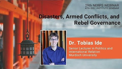 Disasters, Armed Conflicts, and Rebel Governance