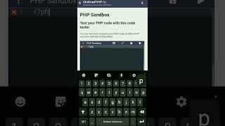 Membuat Hello World menggunakan Bahasa Pemrograman PHP di HP