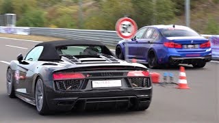 800 HP BMW M5 vs Audi RS6 vs Audi R8 vs BMW M2
