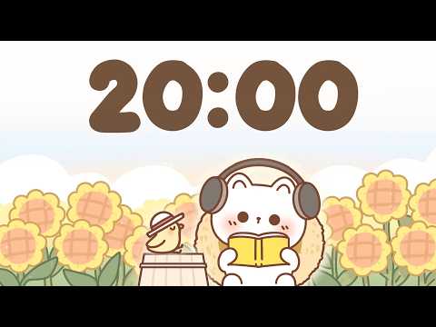 20 Minute Timer 🐱 Study Timer for Classroom Focus
