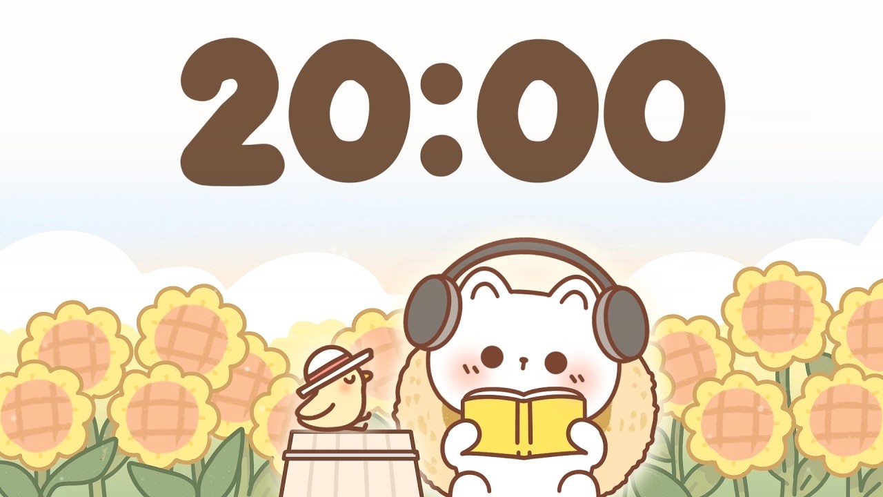 20 Minute Timer 🐱 Study Timer for Classroom Focus - YouTube