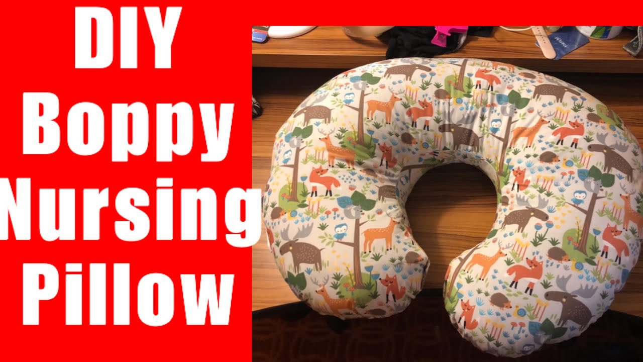 DIY boppy nursing pillow for under $10 - YouTube