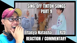 SING-OFF TIKTOK SONGS PART 9 (Zoom, Wait A Minute!, RIP Love) vs @Eltasya Natasha REACTION