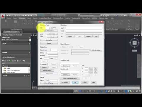 AutoCAD Electrical - Inserting Components