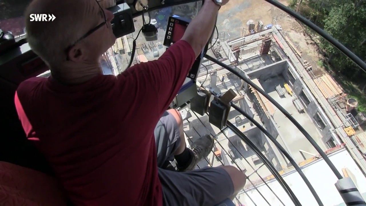 Kranführer Ralf Backes denkt immer voraus | SWR | Landesschau Rheinland-Pfalz