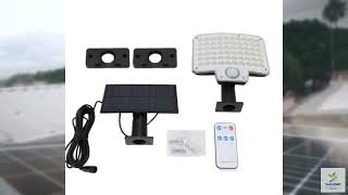 Review - LiebeWH Solar Motion Sensor Outdoor Light 3000LM Rainproof Remote Control 240 LE