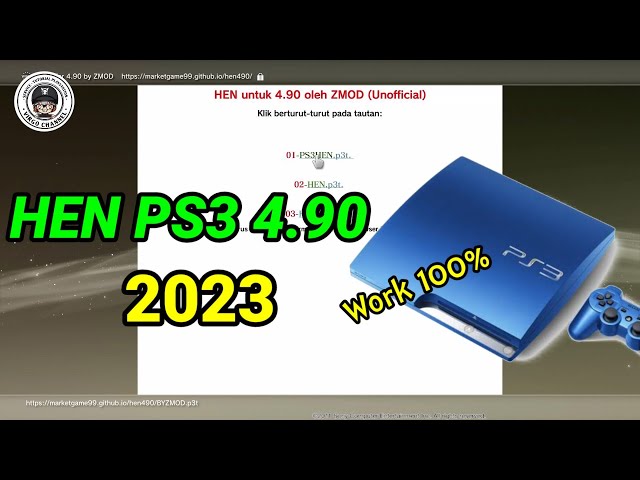 How to Install PS3 HEN on Any PS3 (4.90 or Lower) 