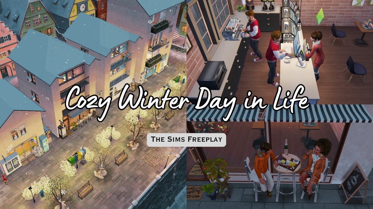 Cozy Winter Day in Life | Calm Home Routine & Self-Care Vlog | The Sims Freeplay | Relaxing