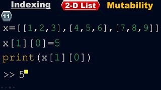 Mutability of two dimensional (2D) list - Python by #Moein