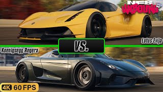 Lotus Evija vs. Koenigsegg Regera | NEW FASTEST CAR IN UNBOUND? | Need For Speed Unbound