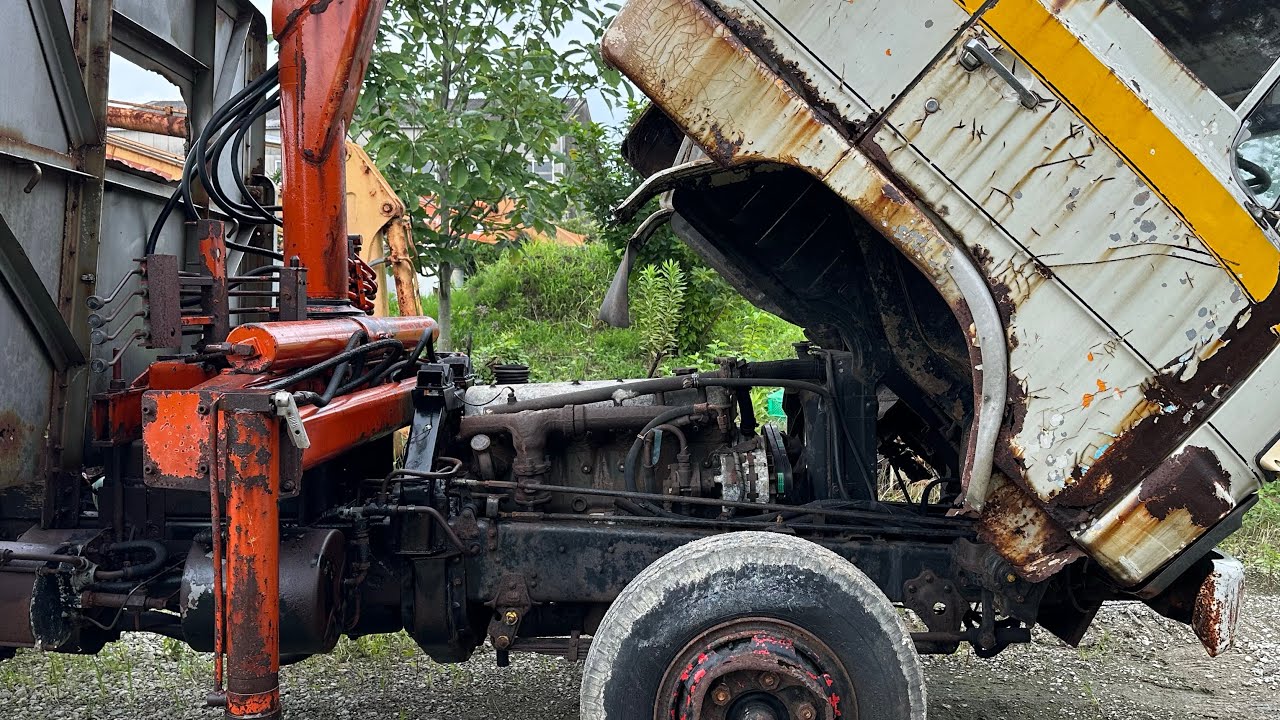 40年放置の日野レンジャーがオーバーヒートする原因がエグい！ウォーターポンプ ？ジャケット！KL-340