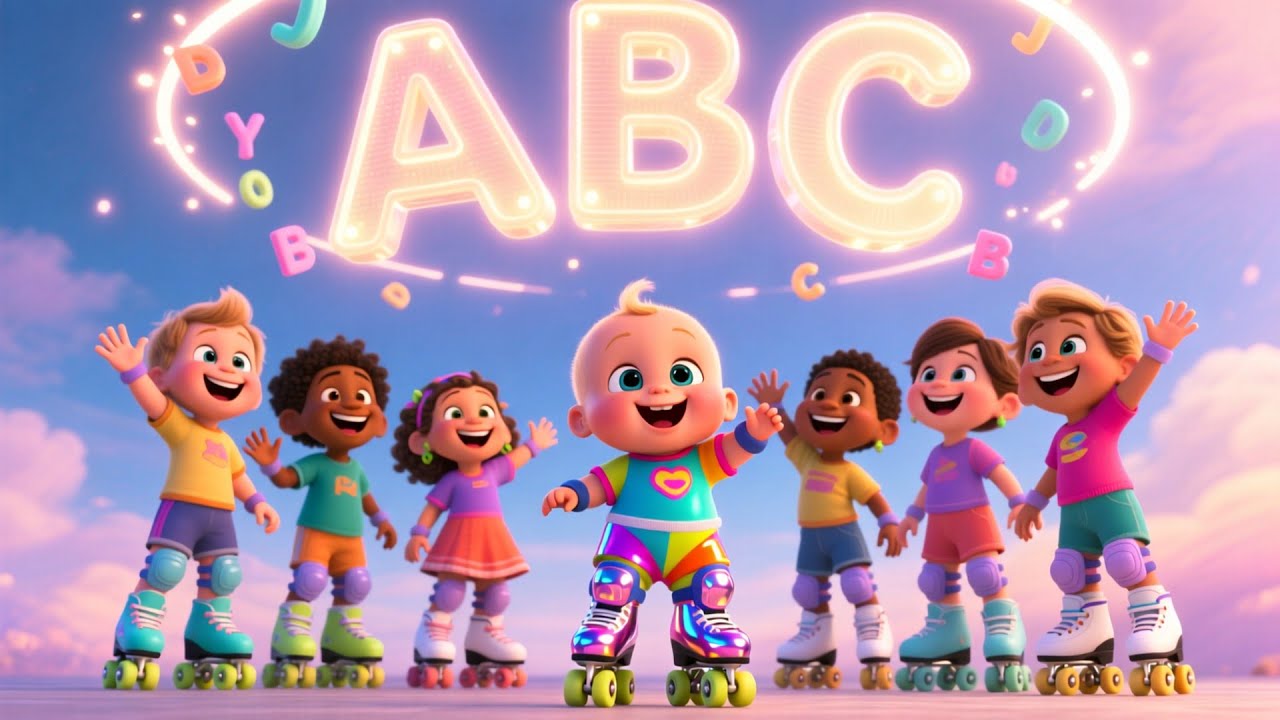 Roller Skates With Baby | Fun Skating Song for Kids | Active Playground Nursery Rhyme 🛼