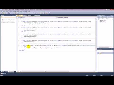 Visual Basic  2010 - Webbrowser Class 1
