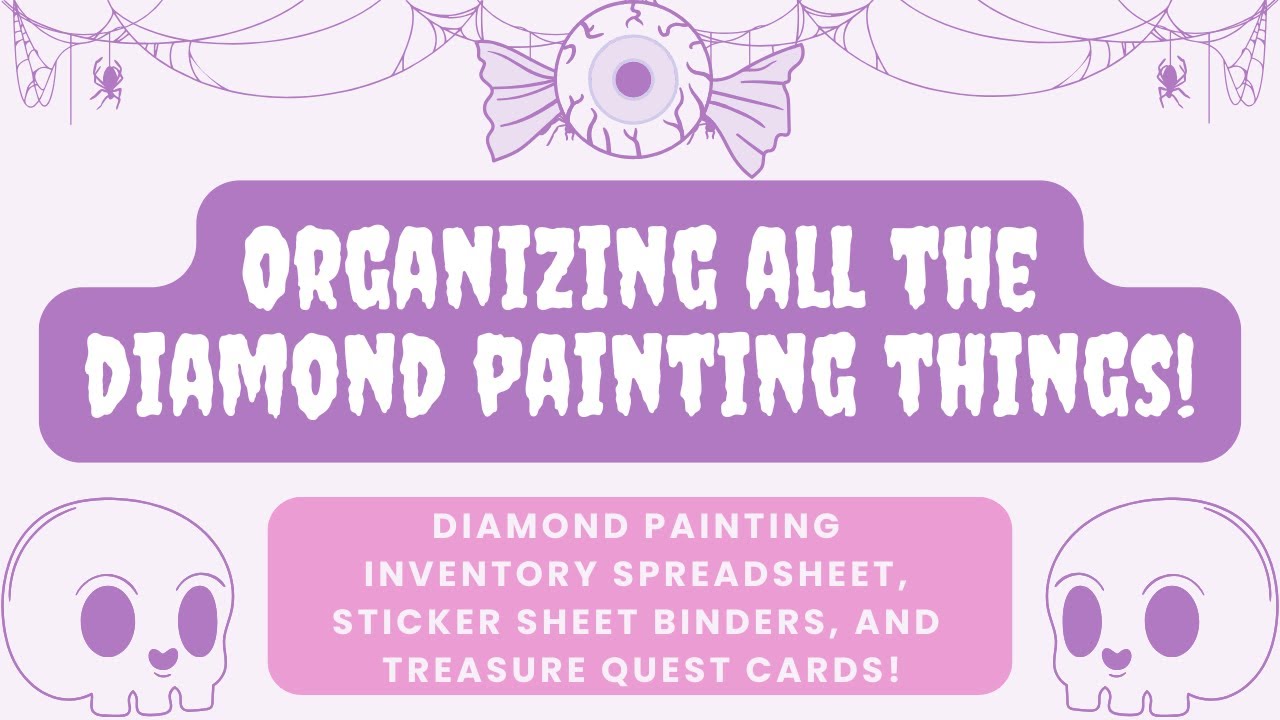 Организация алмазной живописи || Обновление таблицы инвентаря, папок с наклейками и карточек заданий