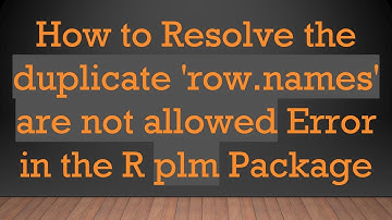 How to Resolve the duplicate 