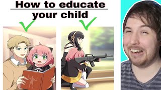 FUNNY ANIME MEMES (SPYxFAMILY has a different style of parenting)