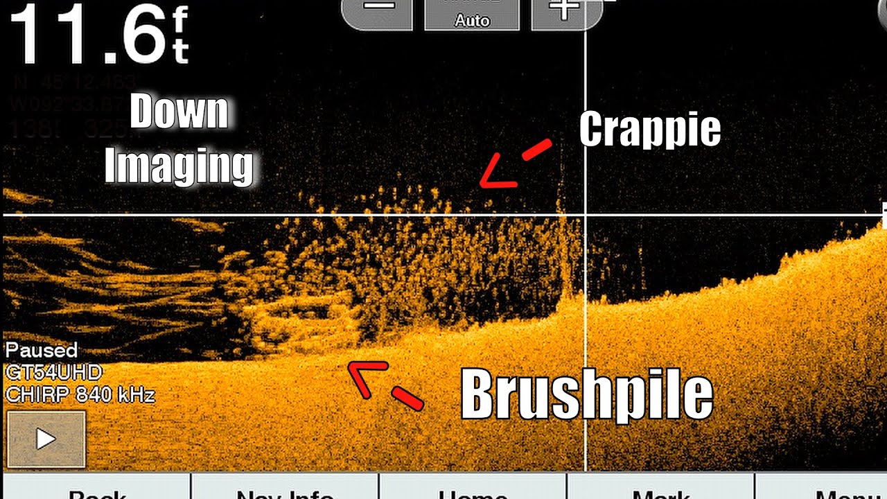 How to use Down Imaging to Find Crappie 