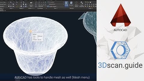 AutoCAD, video 1. Import 3d scan data into AutoCAD. 3D scan processing.