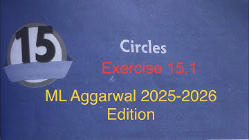 Class-10th #icse #maths | Chapter- Circle Exercise 15.1 Book ML-Aggarwal 2025-2026