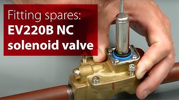 How to fit a spare part kit to an EV220B NC solenoid valve | Step-by-step instructions