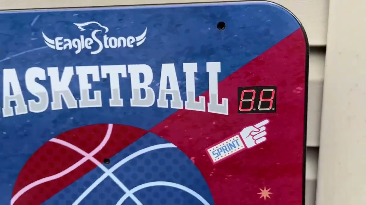 Eaglestone Kids Basketball Hoop with Electronic Scoreboard, Height Adjustable 3 5 5 8 FT, Indoor and