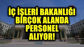 2021 İçi̇şleri̇ Bakanliği Bi̇rçok Branşta Sözleşmeli̇ Personel Alim Duyurusu Kpss 60 Puan Başvuru Nasil
