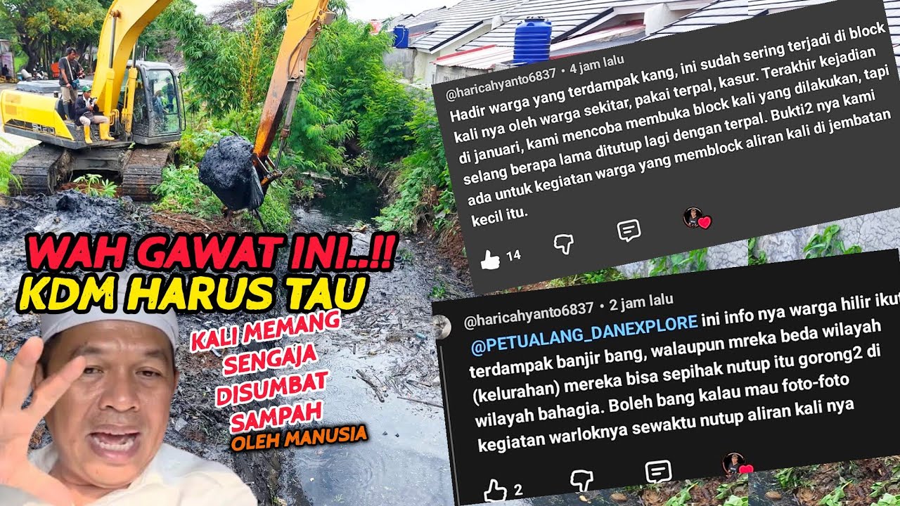 GILA❗️KALI SENGAJA DITUTUP DARI OKNUM WARGA DI HILIR DARI PENGAKUAN NETIZEN AGAR BANJIR TAK BERBAGI