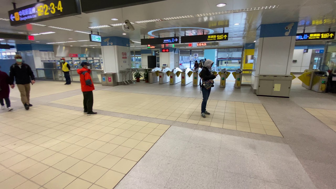 台北捷運 環狀線 Y18頭前庄站 轉乘 中和新蘆線 O17頭前庄站 路程景