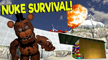 NUKE SURVIVAL VS LEGO BASE CHALLENGE! - Garry