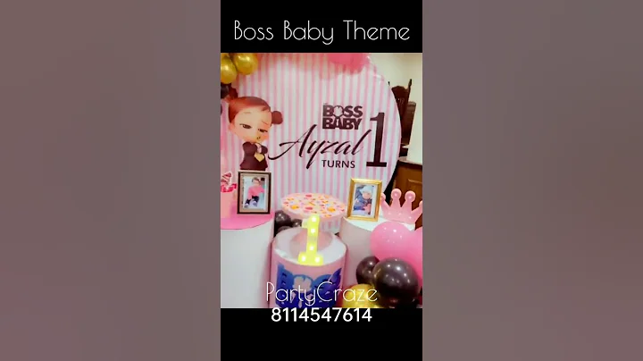 Boss Baby Theme | Theme Birthday Party Decorators in Patna