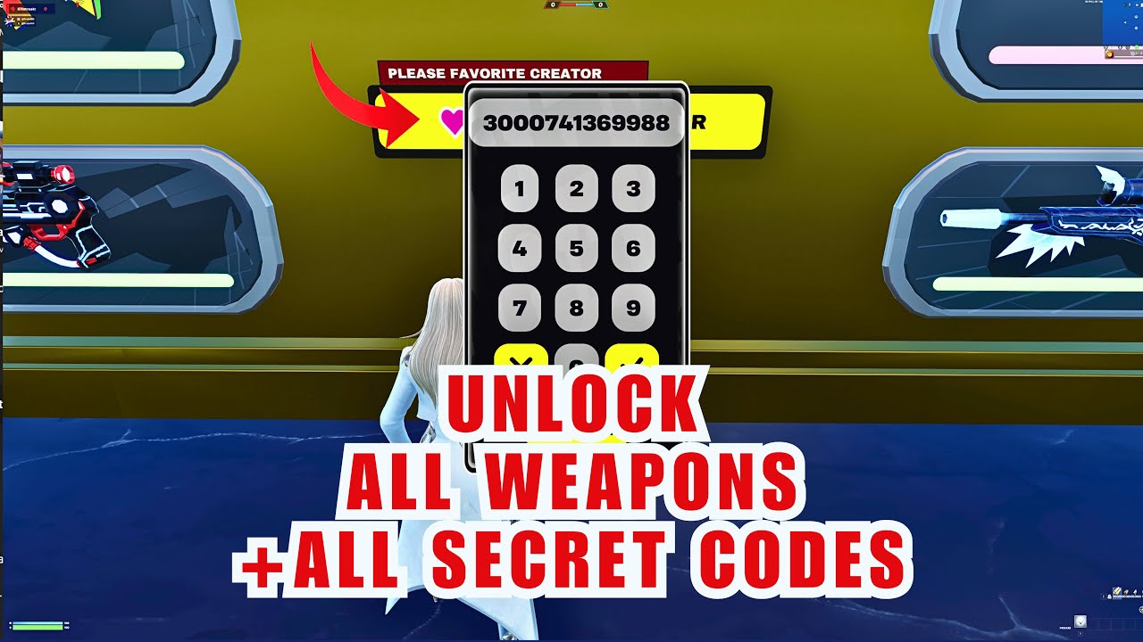 ALL SECRET CODE CRAZY RED VS BLUE 2898-7886-8847 - Fortnite - YouTube