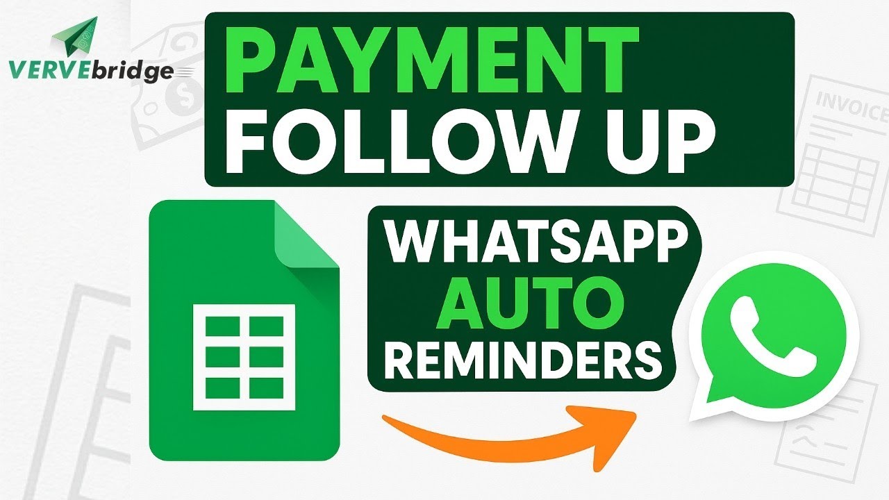 Payment Follow Up Sheet with Whatsapp Automation - YouTube
