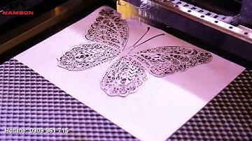 Máy cắt laser thiệp giấy, thiệp popup, thiệp 3D xuất khẩu siêu tốc