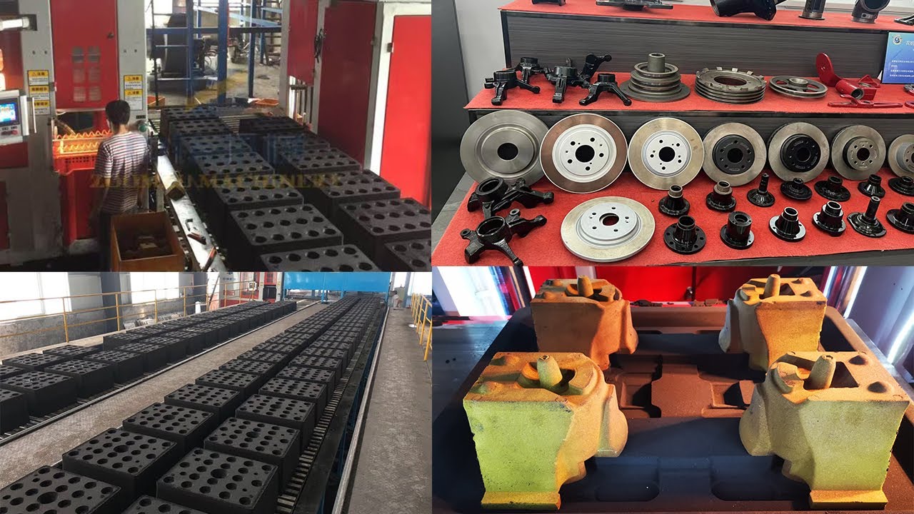 ZOOMZU fully automatic molding machine produces sand castings in the world foundry