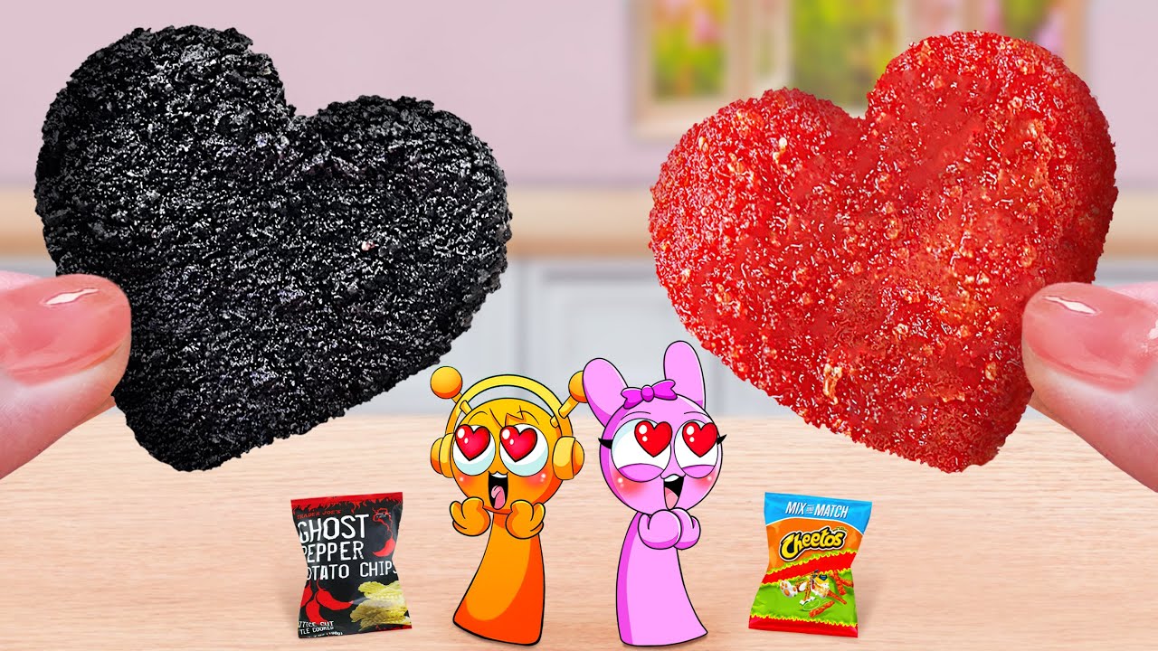 Best Fast Food 💖 Miniature Fried Chicken Heart Shape Cheetos and Ghost Pepper 💘 Mina Mini Kitchen