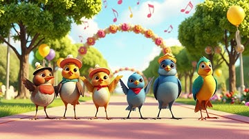 Little Birds Parade 🐦 | Fun Bird Song for Kids | Nursery Rhymes & Animal Songs for Children