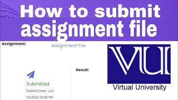 How To Submit Assignment || VU || life with asma