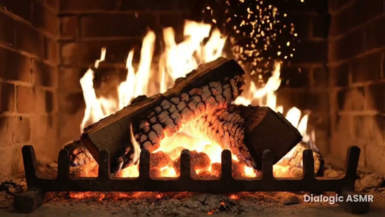 ASMR Burning Wood: Deep Sleep & Relaxation (No Music)