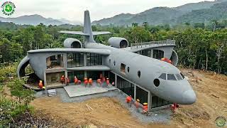 Incredible Transformation: Abandoned Airplane to Luxury Jungle Mansion
