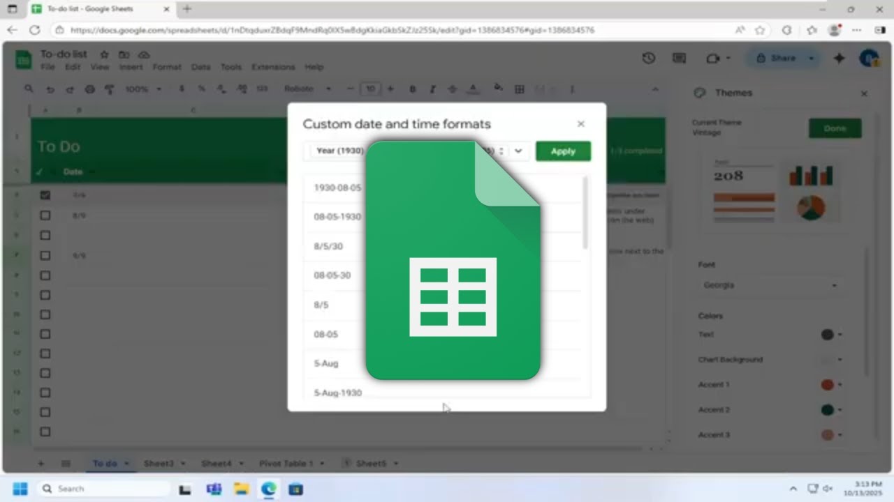 How To Apply Custom Date and Time Format on Google Spreadsheets [Guide ...