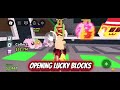 Opening lucky blocks in STEAL A BRAINROT