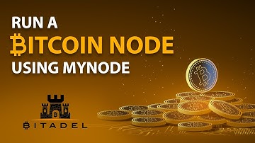 Run a bitcoin node using myNode