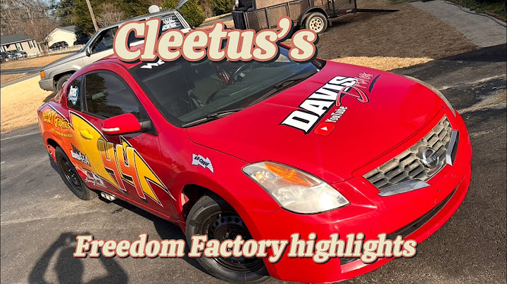 Cleetus McFarland freedom factory Florida race our sponsored car almost won! Altima race content